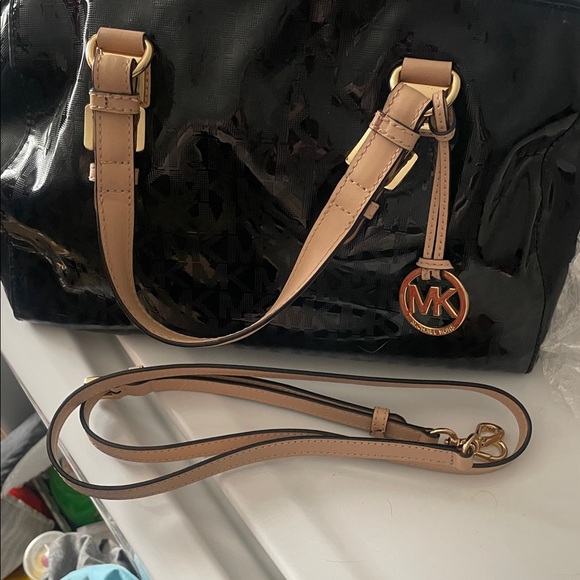 Michael Kors Black and Brown Satchel - Picture 9 of 12